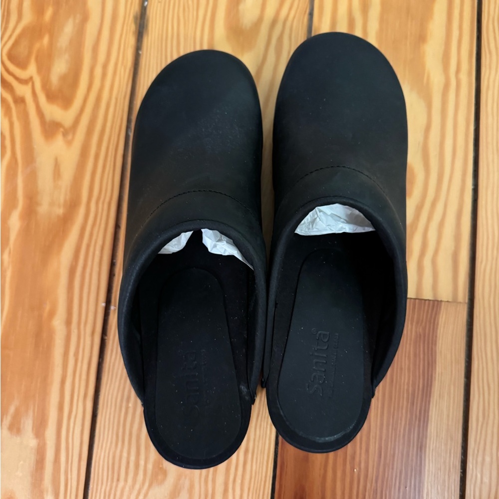 Sanita wooden Black Clogs brand new size 40 - Picture 7 of 12
